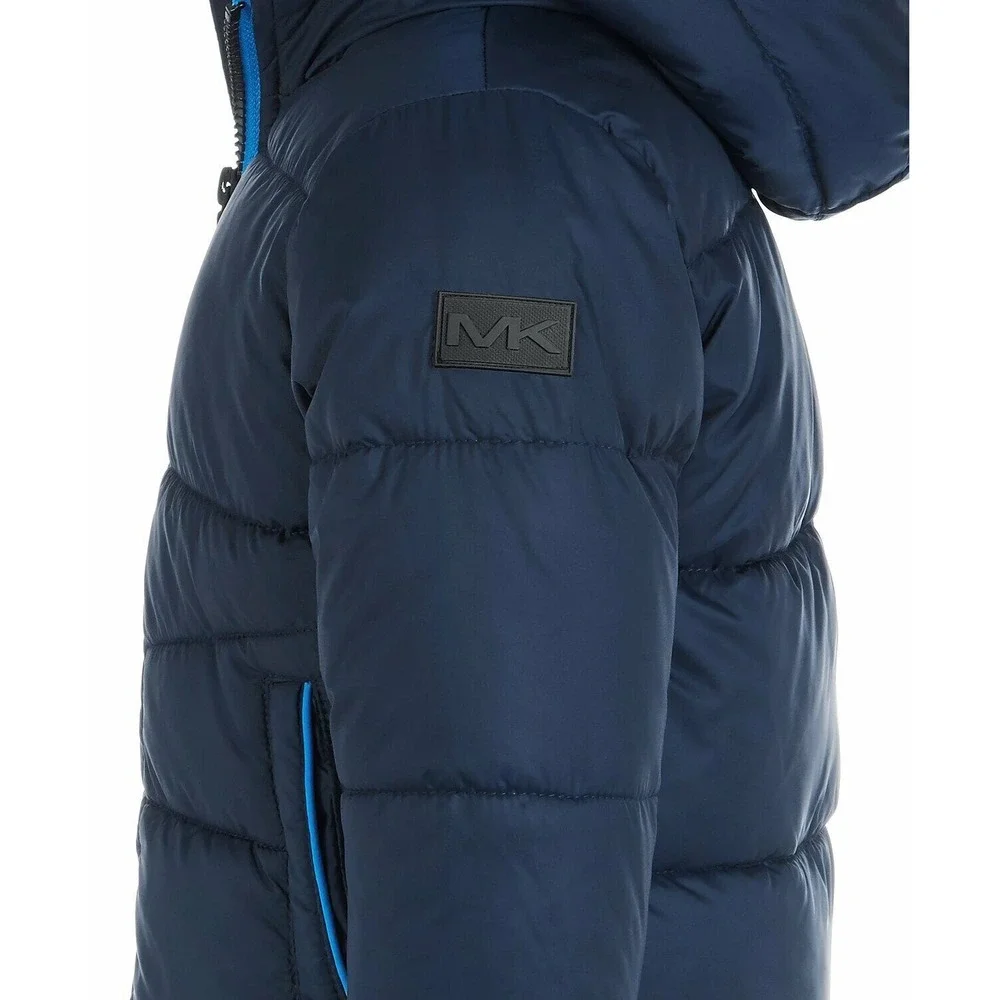 Michael Kors Baby Boys Hooded Puffer Jacket Blue navy Size 24M 24‎ Months